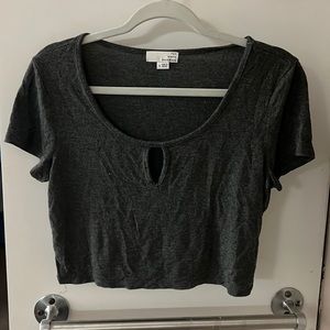 Gray “Ten Sixty Sherman” Crop Top